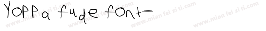 Yoppa fude font字体转换